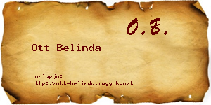 Ott Belinda névjegykártya